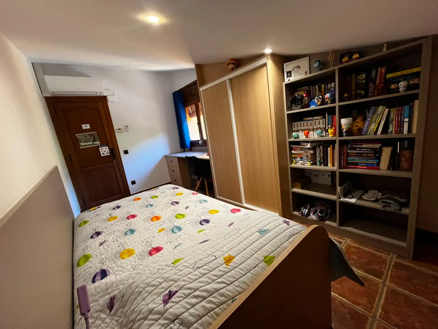Bedroom of Houses for rent in Sant Martí de Llémena  with Air Conditioner, Heating and Private garden