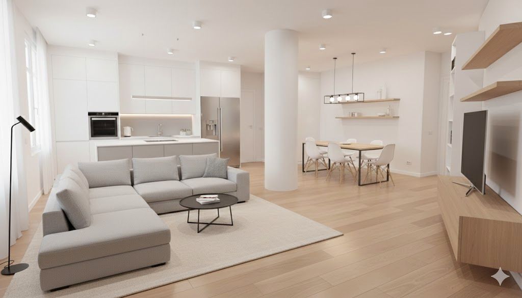 Sala d'estar de Pis en venda en Bilbao  amb Calefacció, Moblat i Rentadora