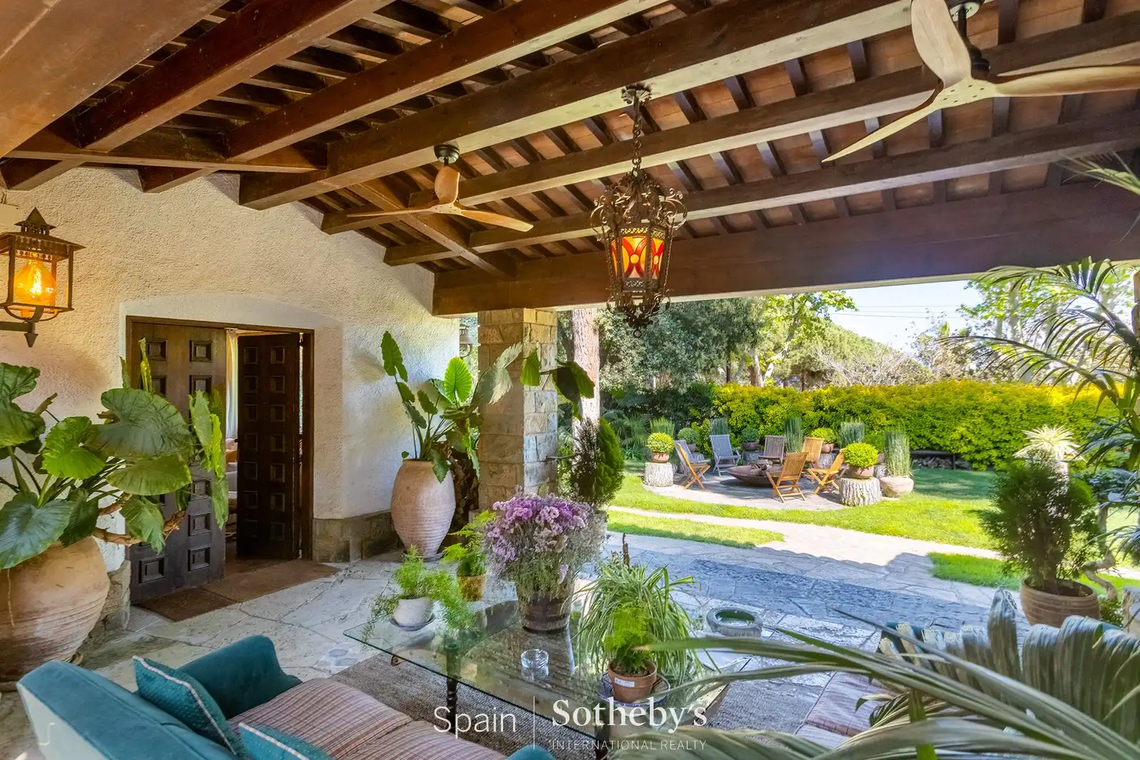 Terrace of Country homes for sale in Premià de Dalt  with Air Conditioner, Heating and Private garden