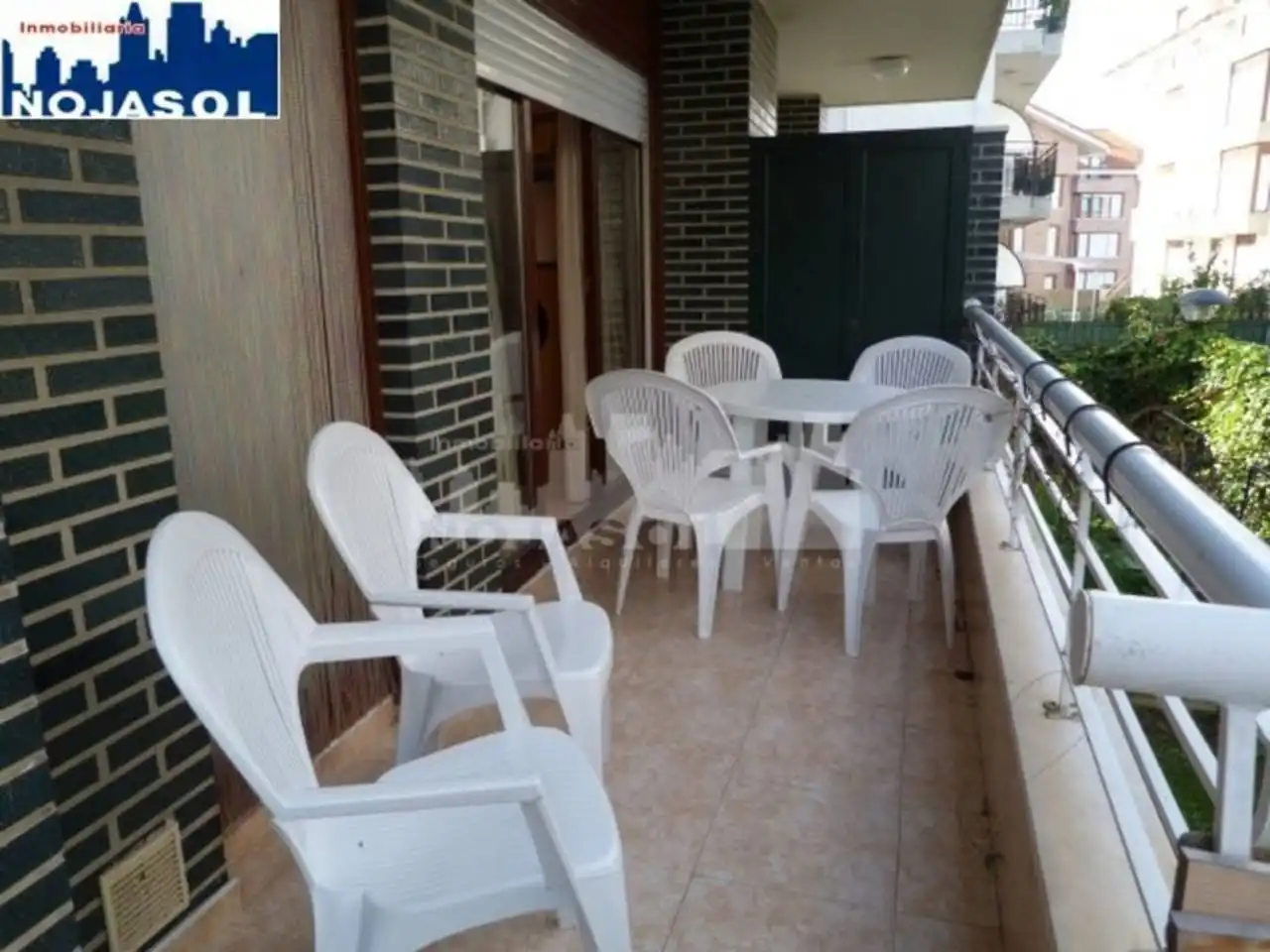 Terrassa de Apartament de lloguer en Noja amb Calefacció, Jardí privat i Terrassa