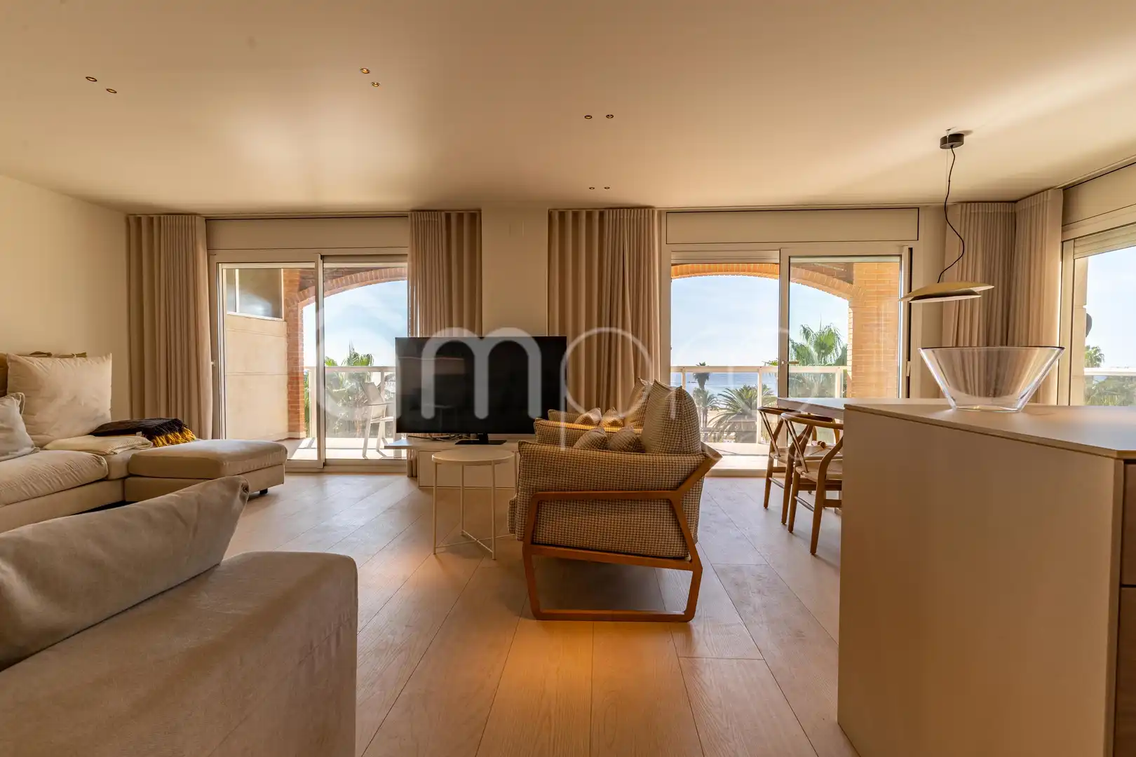 Wohnzimmer von Wohnung zum Verkauf in Salou mit Klimaanlage, Heizung und Terrasse