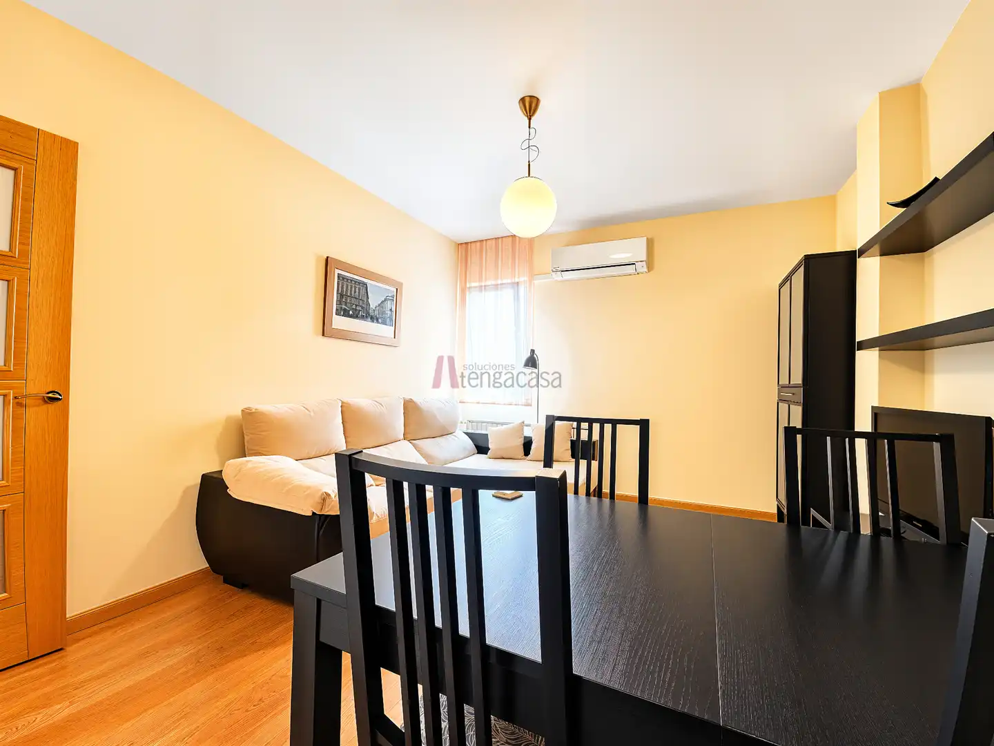 Sala de estar de Piso de alquiler en Madrid con Aire acondicionado, Calefacción y Parquet