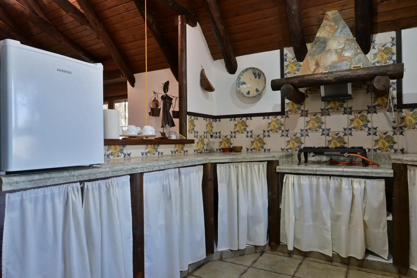 Cocina de Casa o chalet en venta en Bodonal de la Sierra con Aire acondicionado, Piscina y Amueblado