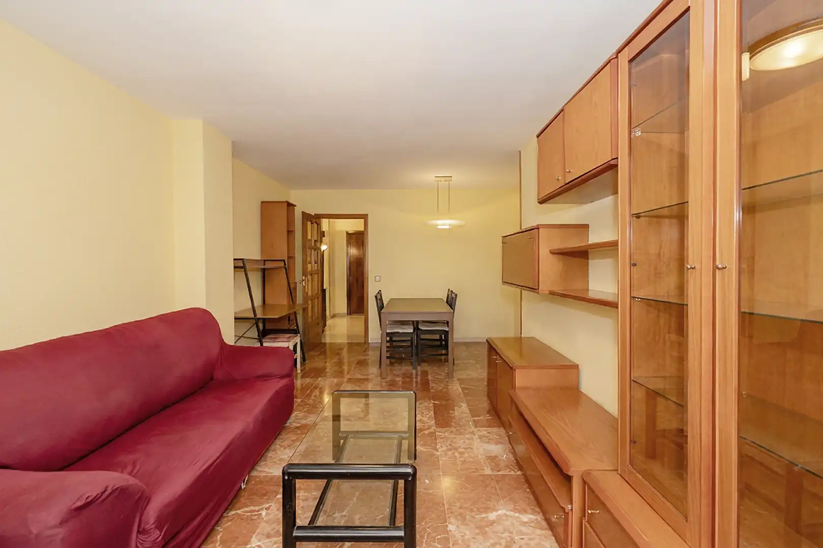 Sala de estar de Piso en venta en Málaga con Amueblado, Balcón y Piscina comunitaria