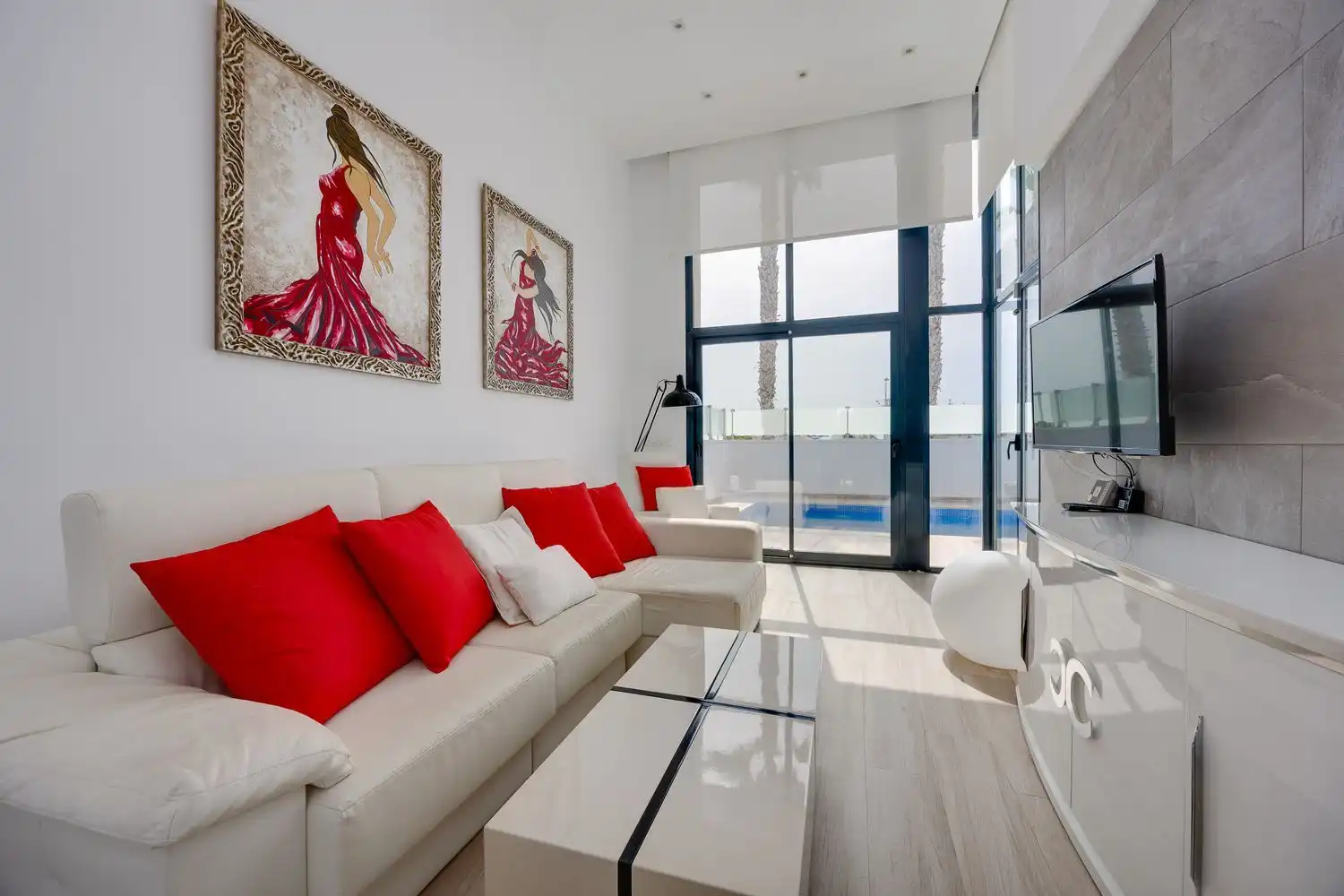 Living room of Houses for sale in Orihuela  with Air Conditioner, Private garden and Terrace