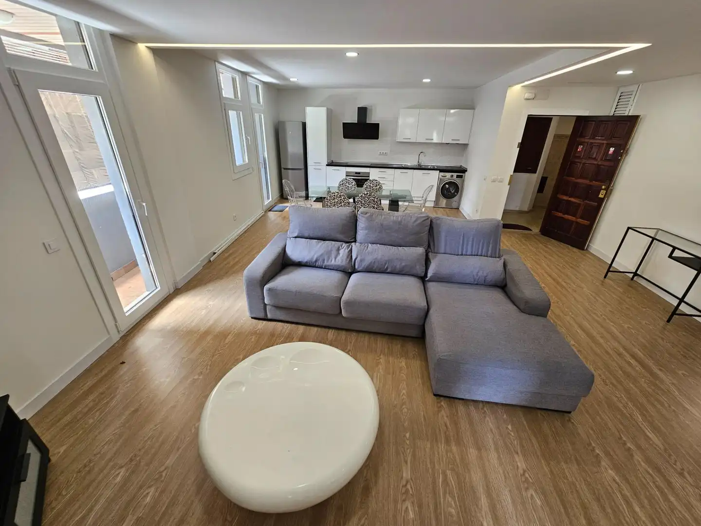 Sala de estar de Piso de alquiler en Las Palmas de Gran Canaria con Aire acondicionado, Parquet y Balcón