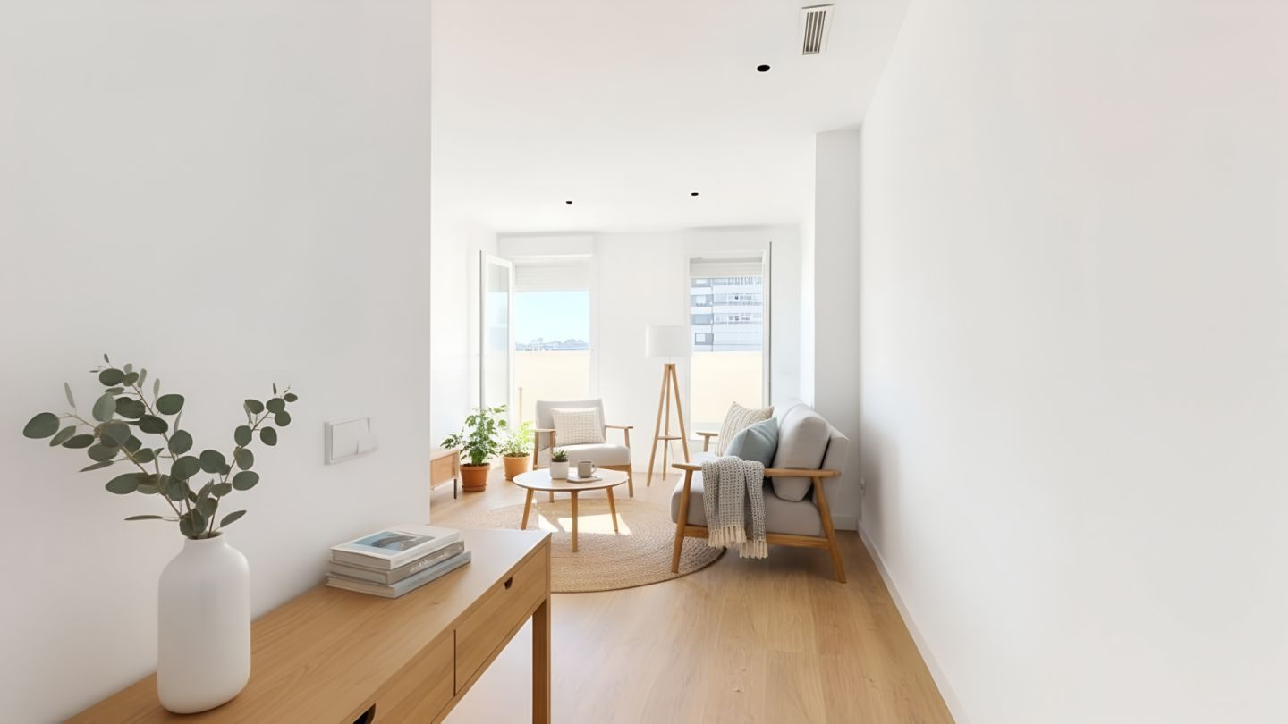 Living room of Attic for sale in  Madrid Capital  with Air Conditioner, Heating and Terrace