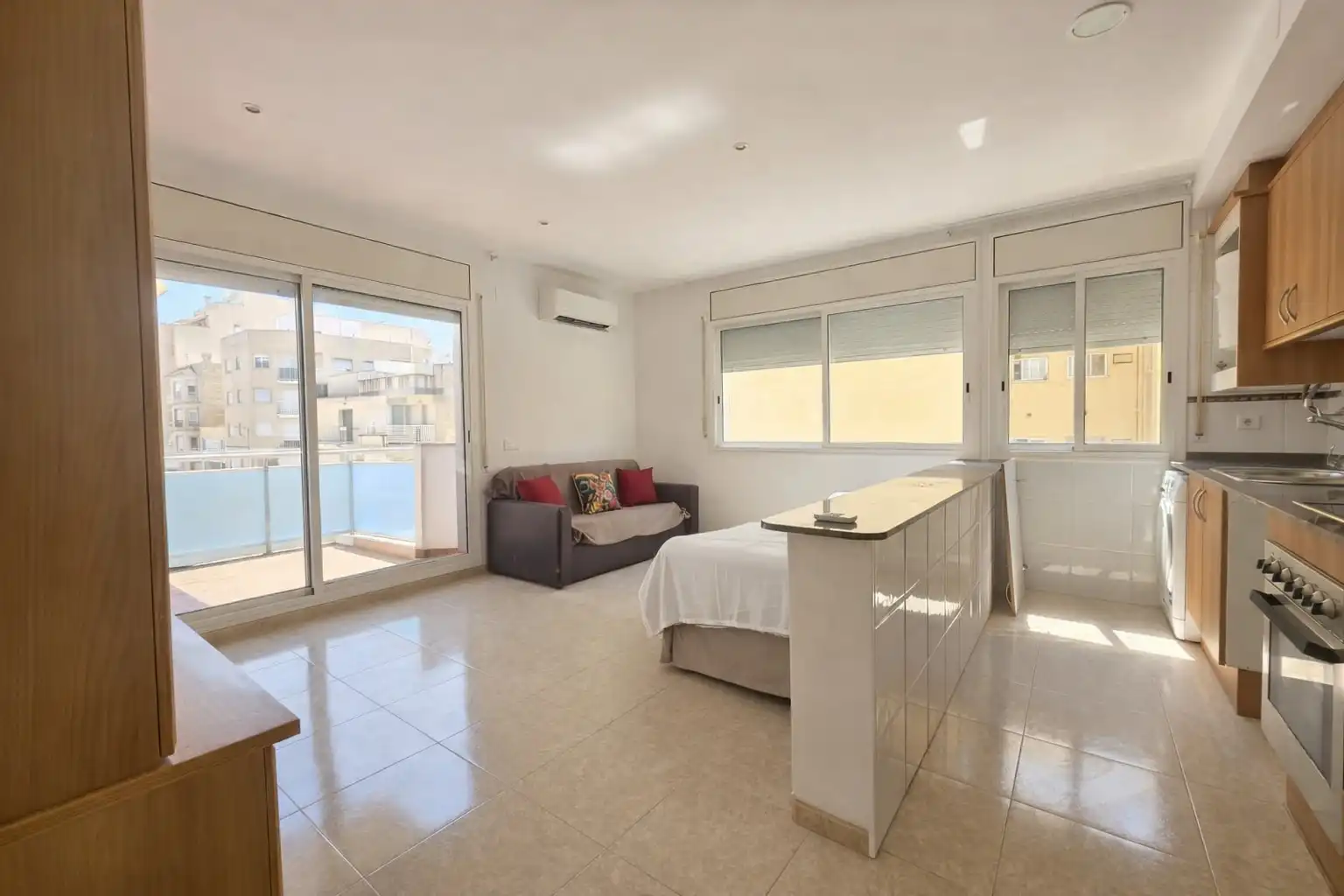 Terrassa de Apartament en venda en La Ràpita amb Aire condicionat, Terrassa i Traster