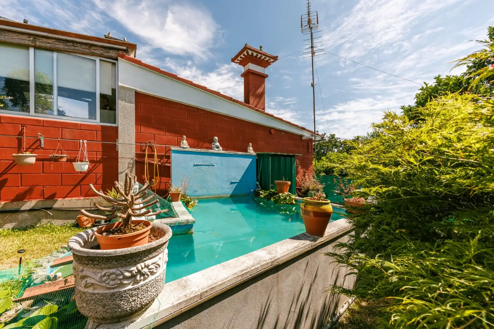 Swimming pool of Houses for sale in Vigo   with Heating, Private garden and Terrace