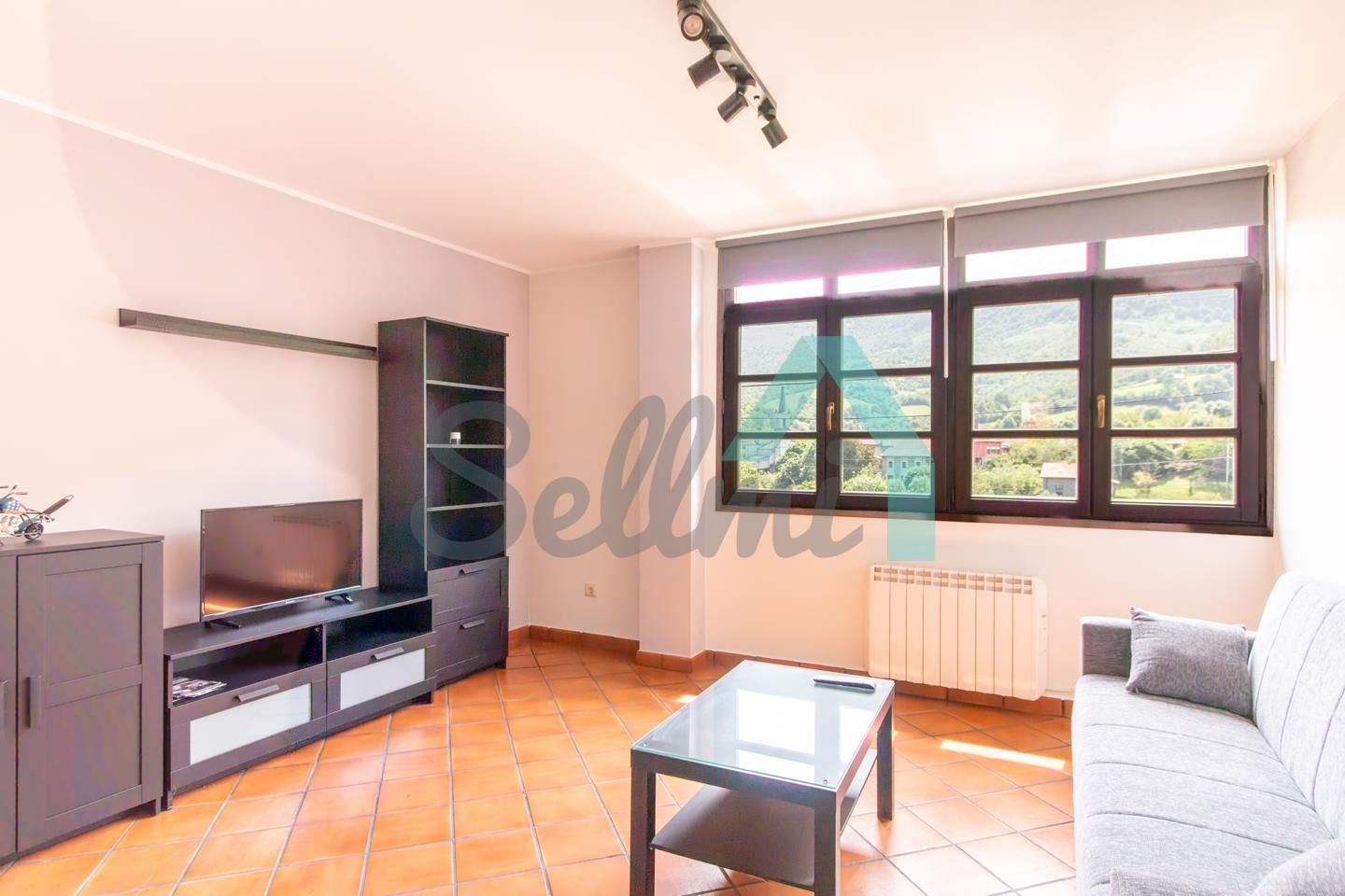 Living room of Duplex for sale in Sobrescobio  with Heating, Parquet flooring and Furnished