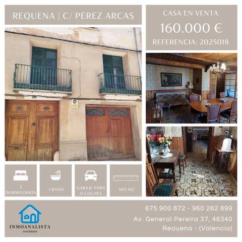 Casa-chalet en Venta en Calle Pérez Arcas en Requena