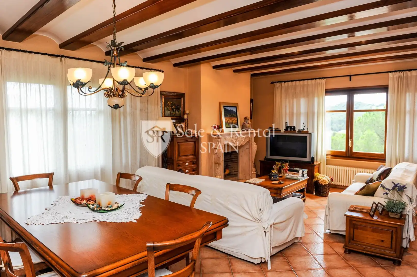 Sala de estar de Casa o chalet en venta en Blanes con Calefacción, Jardín privado y Terraza