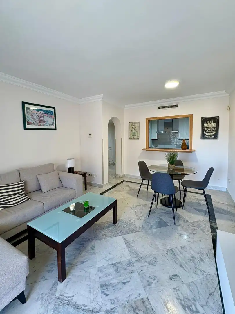 Dining room of Flat for sale in Marbella  with Terrace, Balcony and Community pool