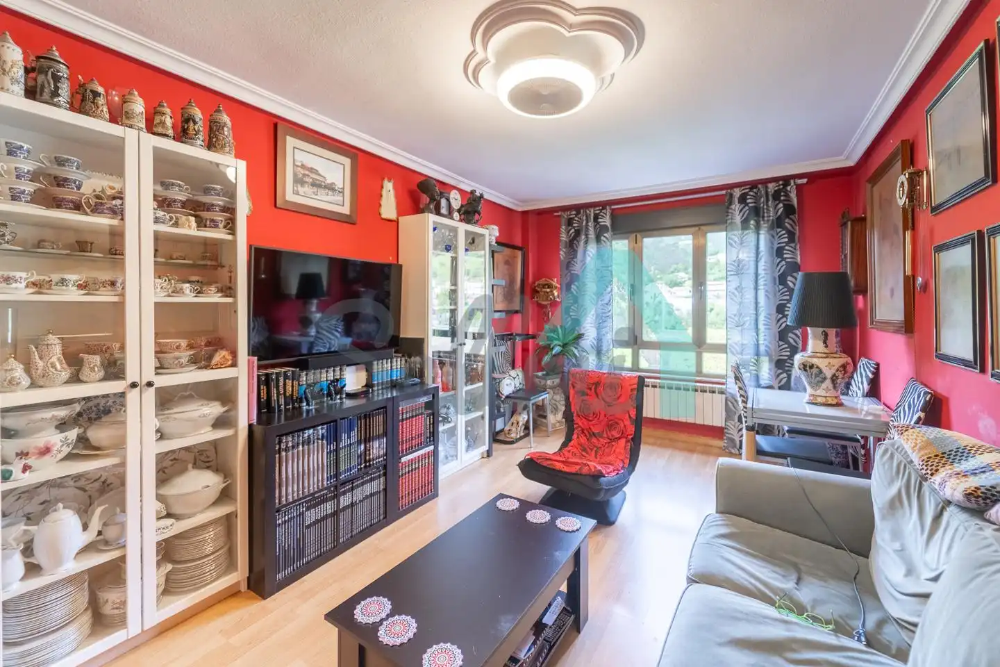Wohnzimmer von Wohnung zum Verkauf in Mieres (Asturias) mit Heizung, Abstellraum und Möbliert