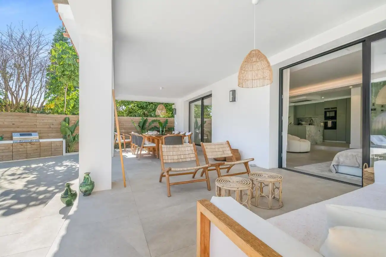 Terraza de Casa o chalet de alquiler en Marbella con Aire acondicionado, Calefacción y Jardín privado