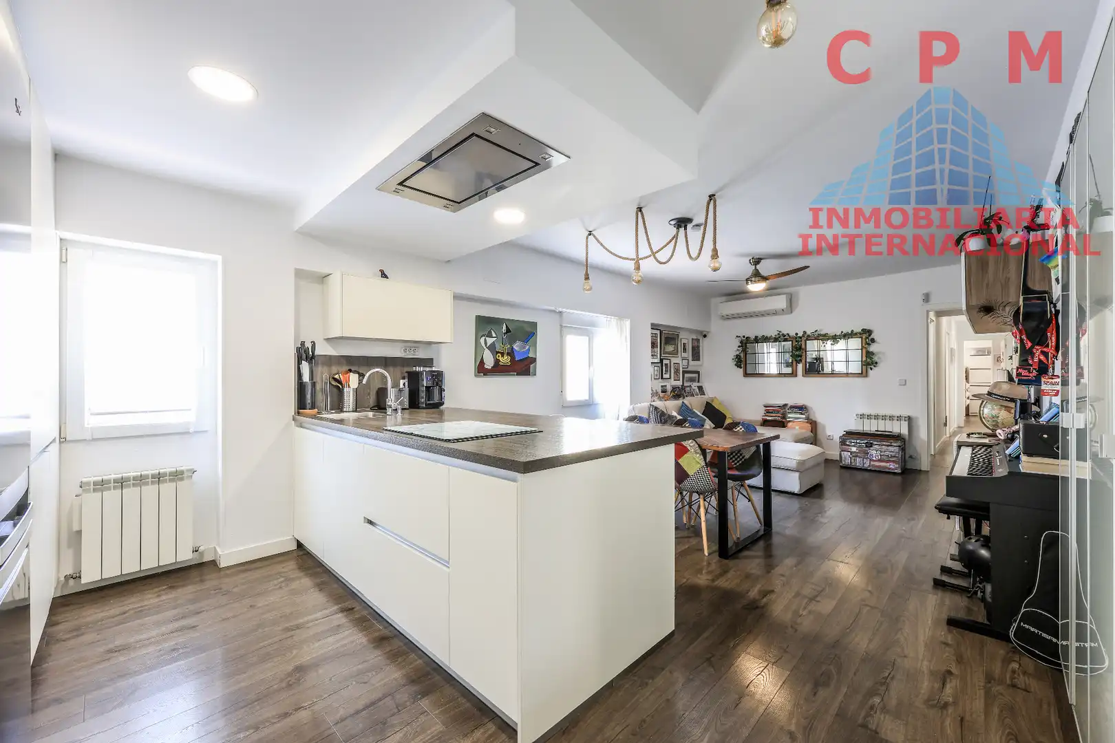 Küche von Wohnung zur Miete in Madrid mit Klimaanlage, Heizung und Parkett