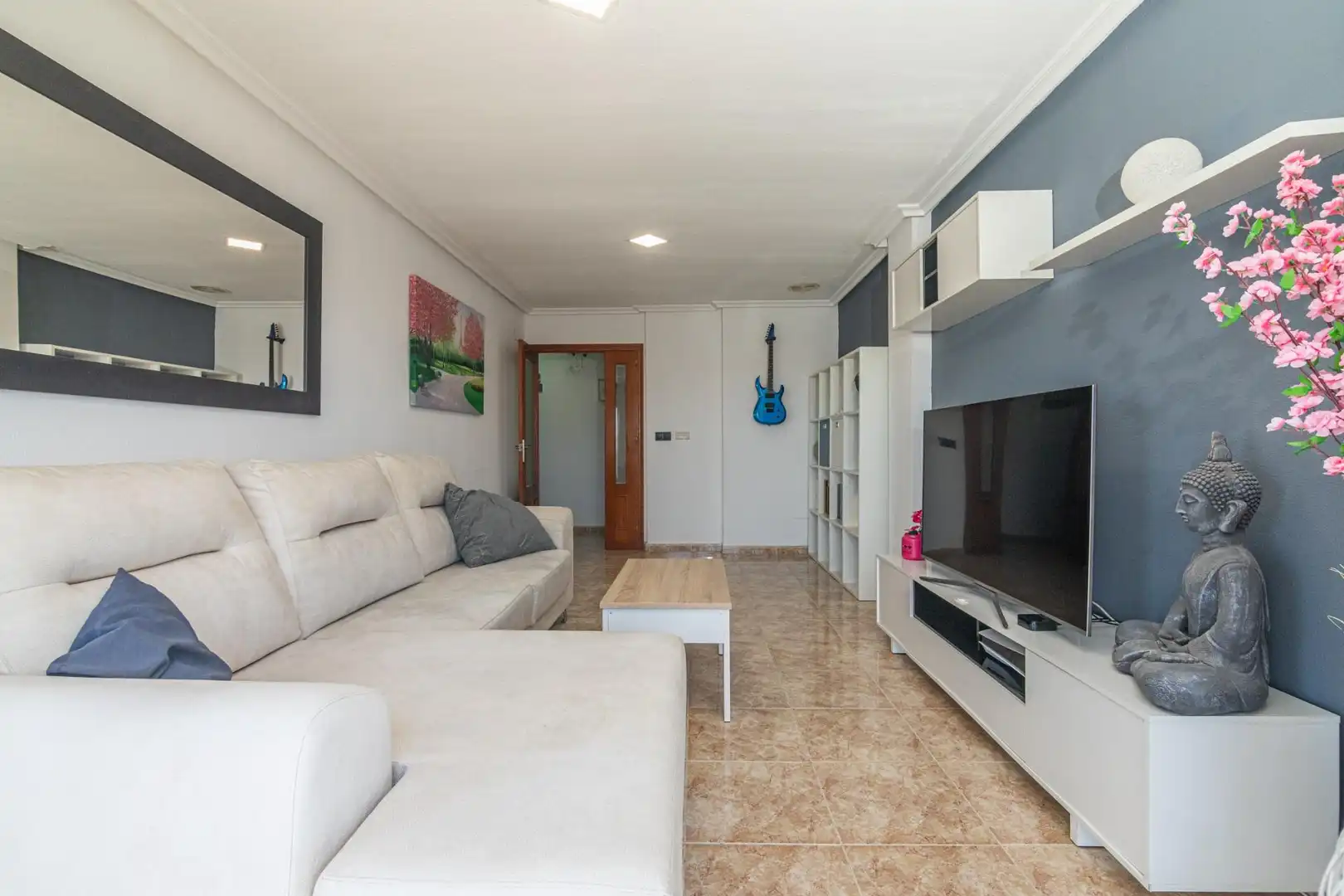 Sala de estar de Piso en venta en Elche / Elx con Calefacción y Balcón