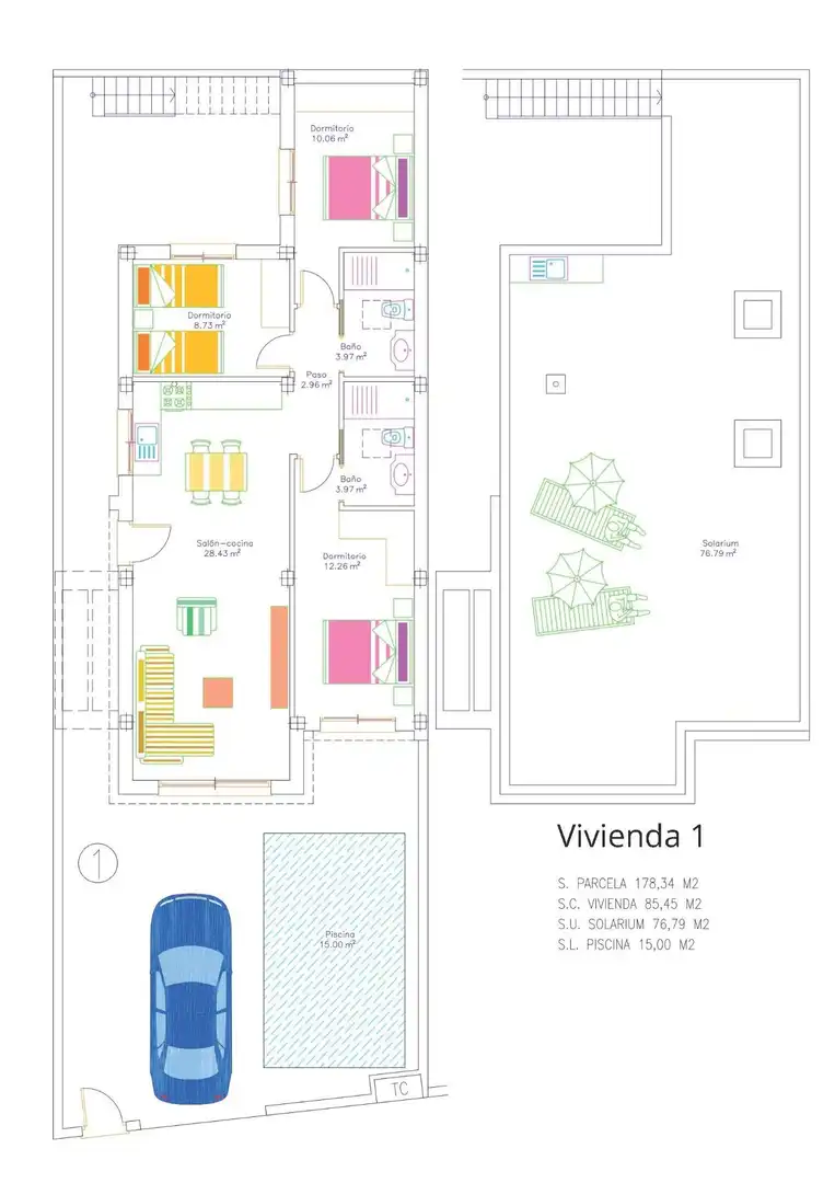 House with pool for sale in San Javier ciudad, imagen 9