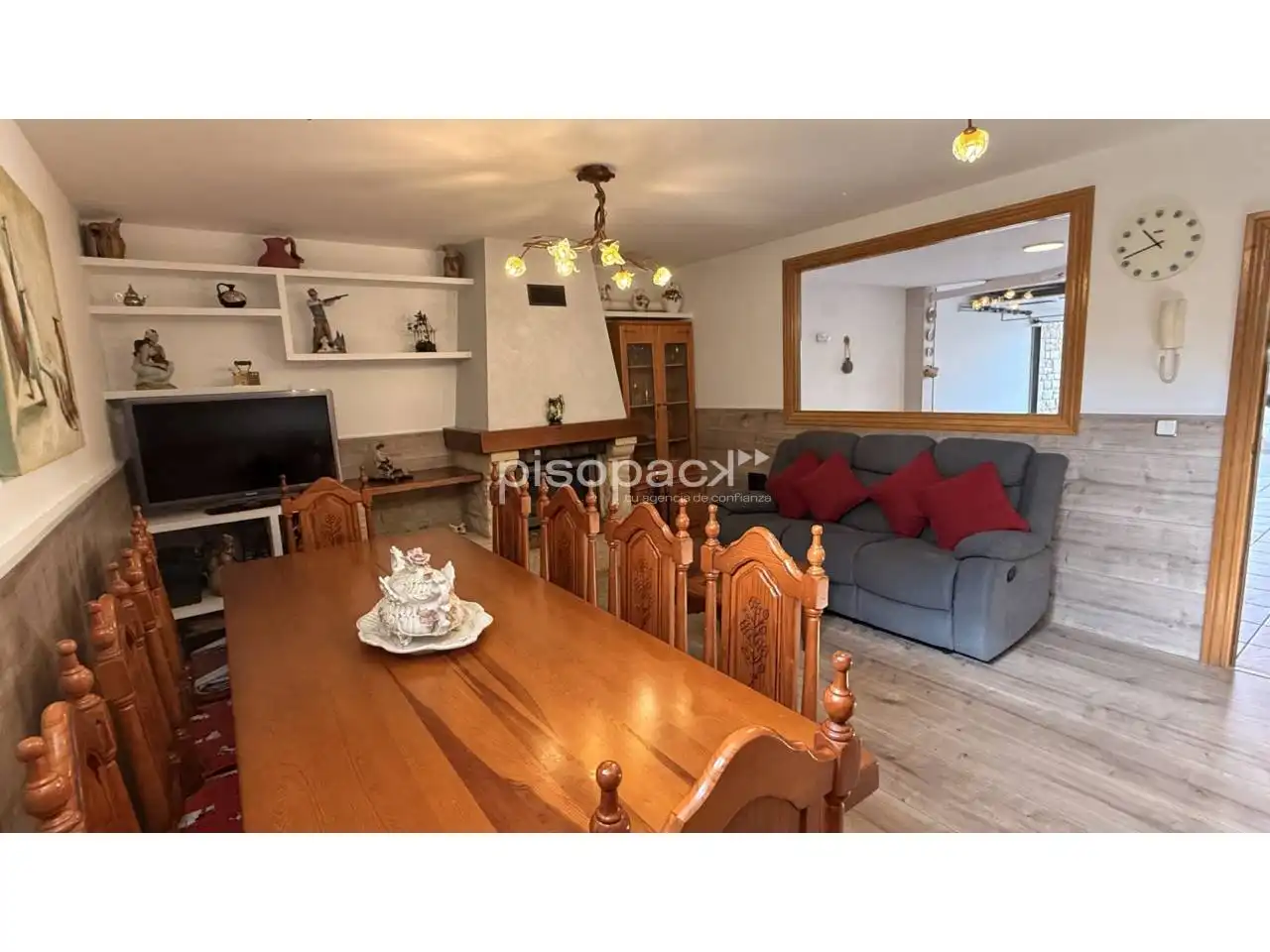Comedor de Casa adosada en venta en Berrioplano / Berriobeiti con Calefacción, Jardín privado y Parquet