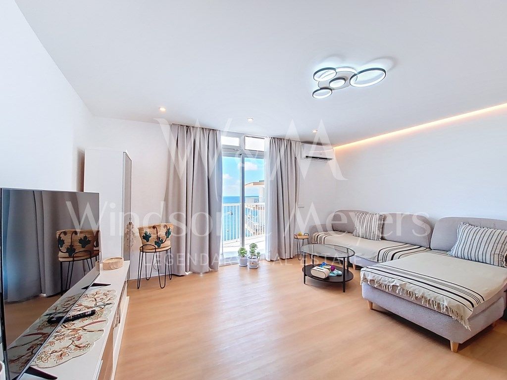 Living room of Flat to rent in Santa Eulària des Riu  with Air Conditioner, Terrace and Furnished