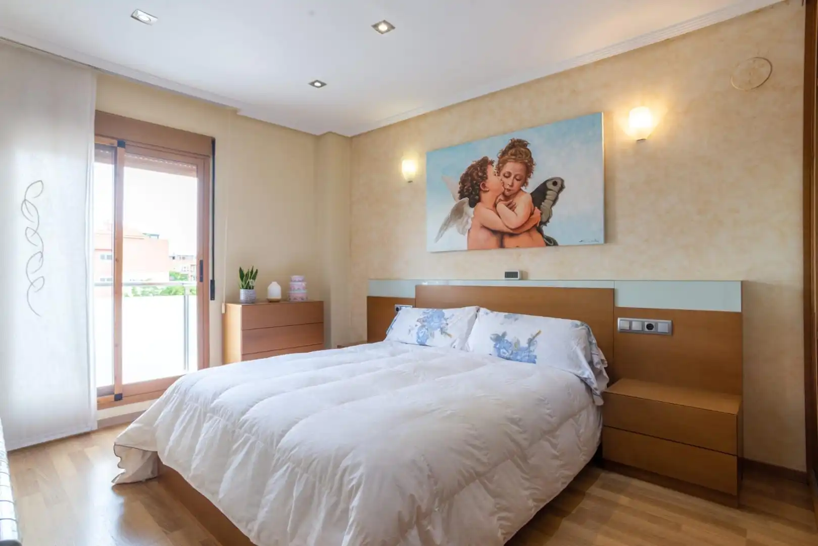 Bedroom of Flat for sale in Murcia  with Air Conditioner, Furnished and Balcony