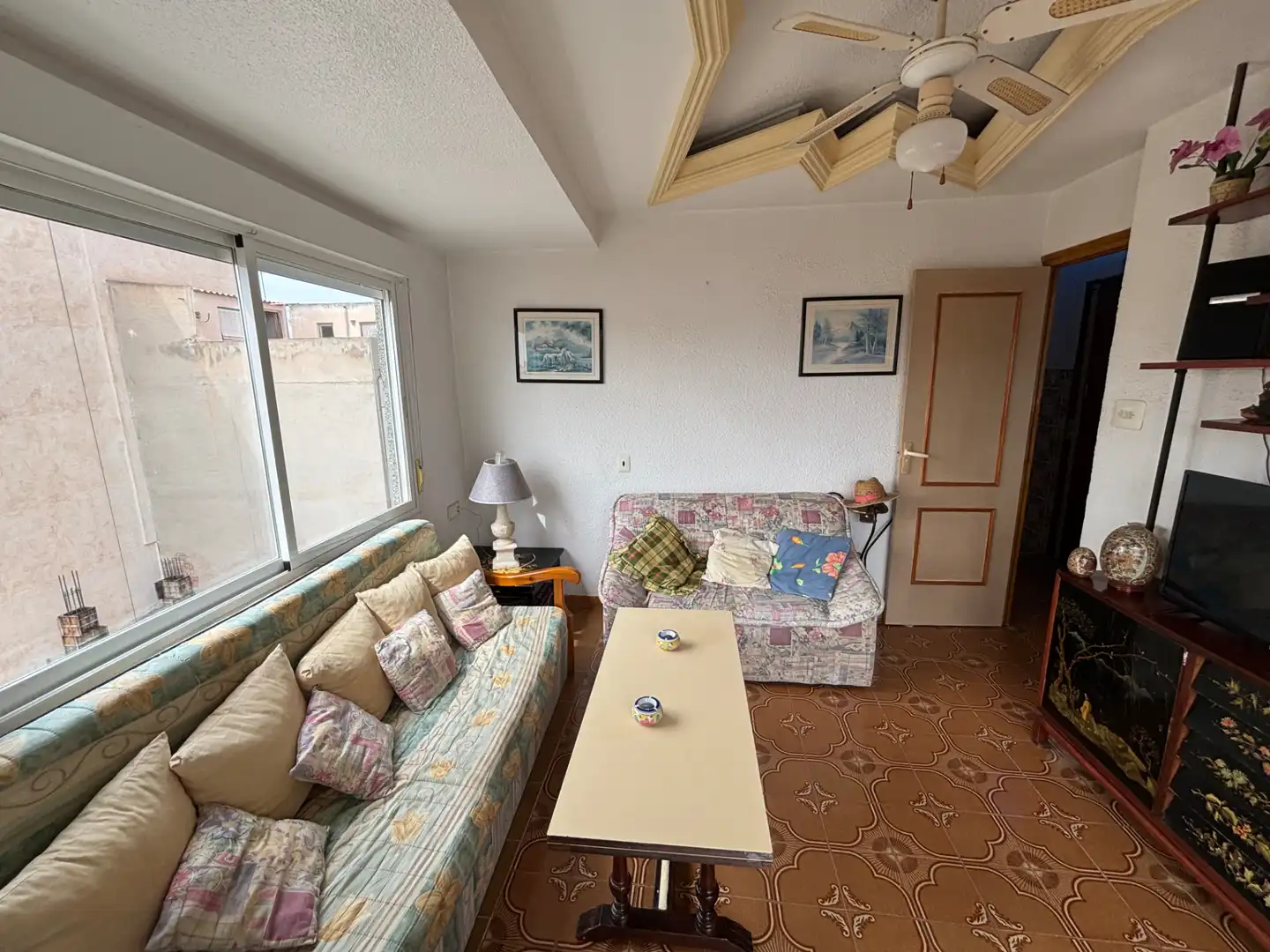 Living room of Flat for sale in Santa Pola  with Air Conditioner, Furnished and Washing machine