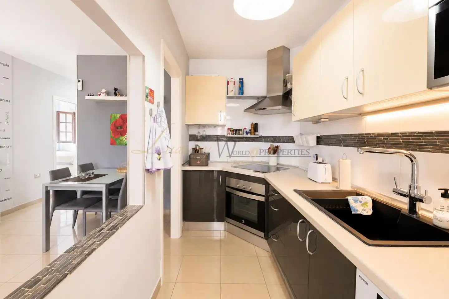 Kitchen of Flat for sale in Arona  with Terrace, Furnished and Community pool