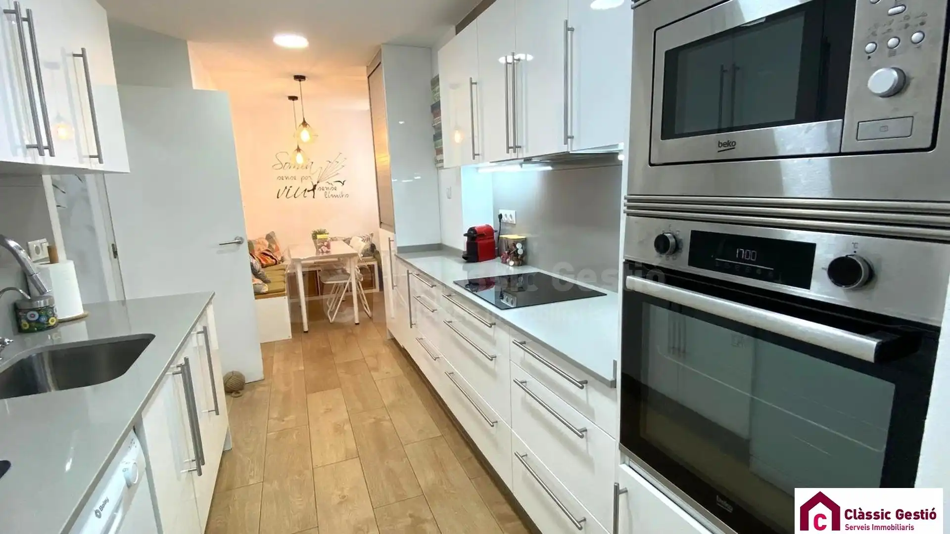 Kitchen of Flat for sale in Terrassa  with Air Conditioner, Heating and Balcony