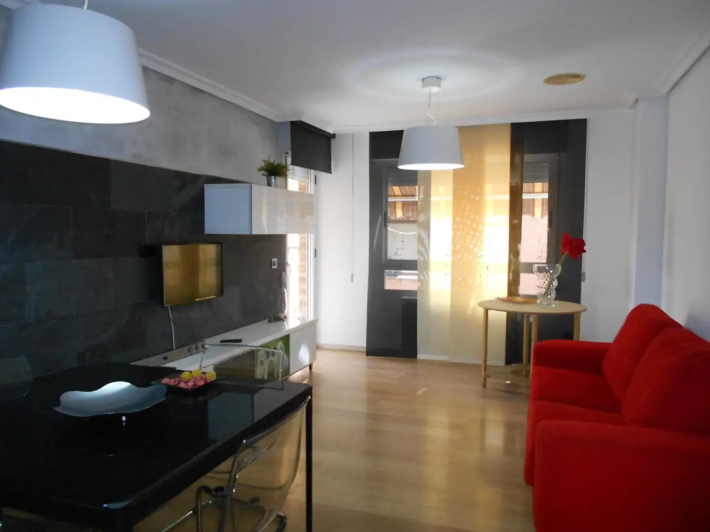 Living room of Flat for rent in Murcia  with Air Conditioner, Furnished and Balcony