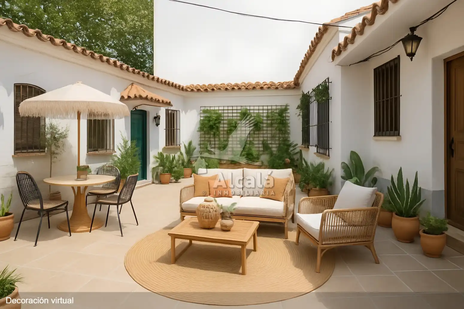 Terrasse von Einfamilien-Reihenhaus zum Verkauf in Alcalá de Henares