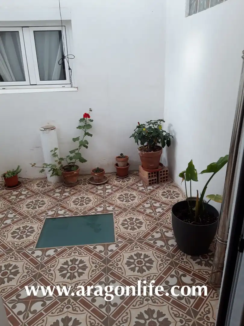Terraza de Casa o chalet en venta en Caspe con Aire acondicionado, Parquet y Amueblado