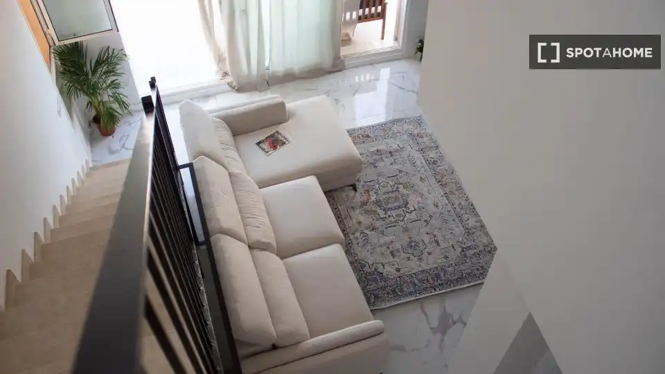 Living room of Apartments for share in Cullera  with Air Conditioner, Terrace and Furnished
