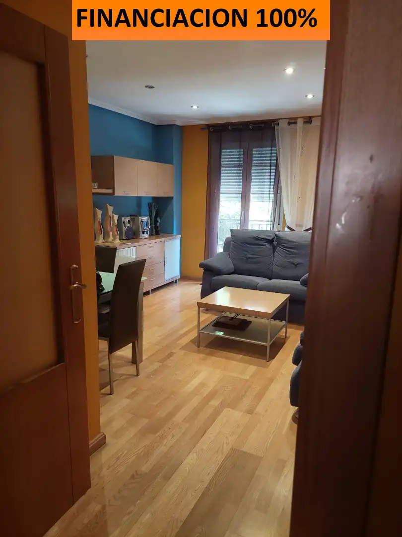 Sala de estar de Piso en venta en Borja con Calefacción, Parquet y Terraza
