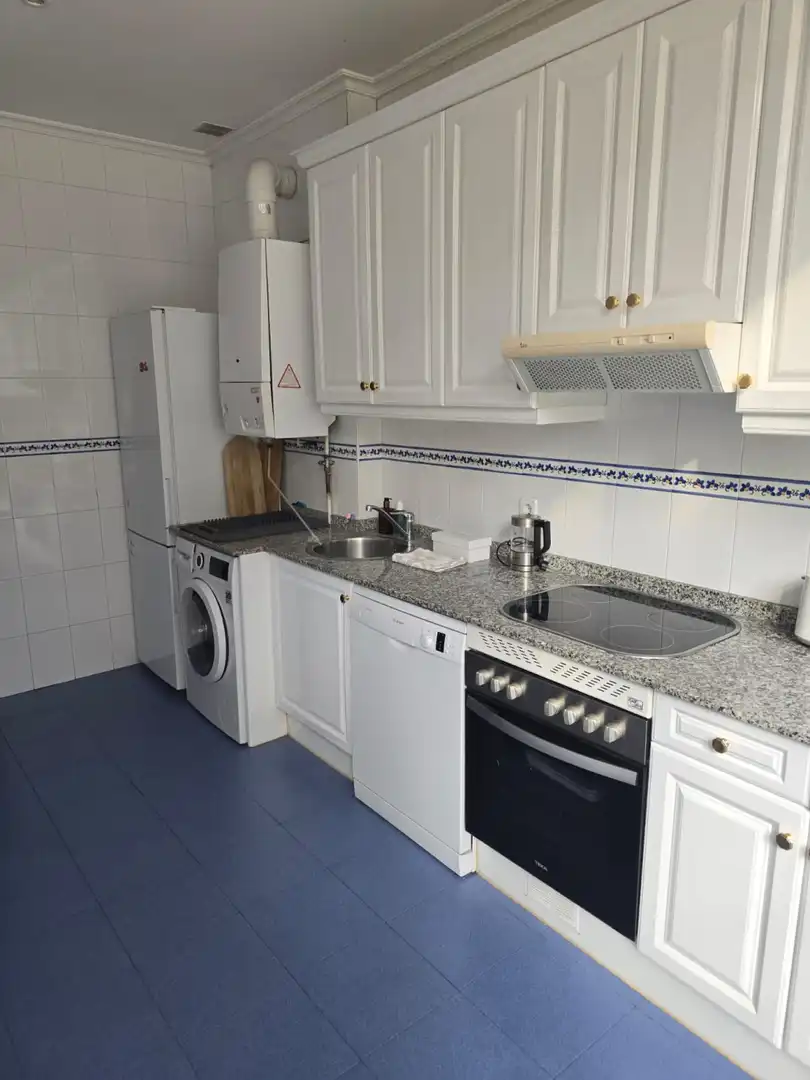 Cocina de Piso de alquiler en Gijón  con Calefacción, Parquet y Terraza