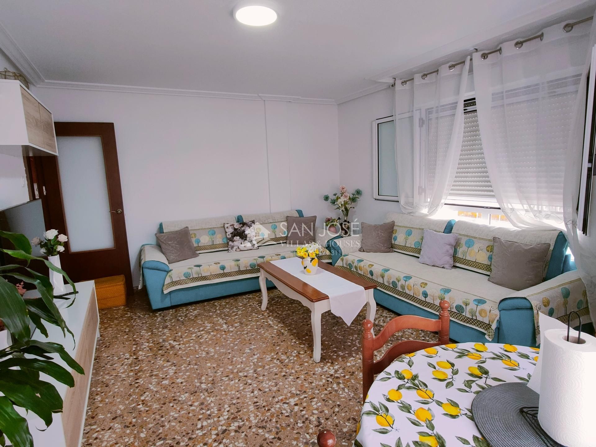 Living room of Flat for sale in Aspe  with Terrace, Storage room and Balcony