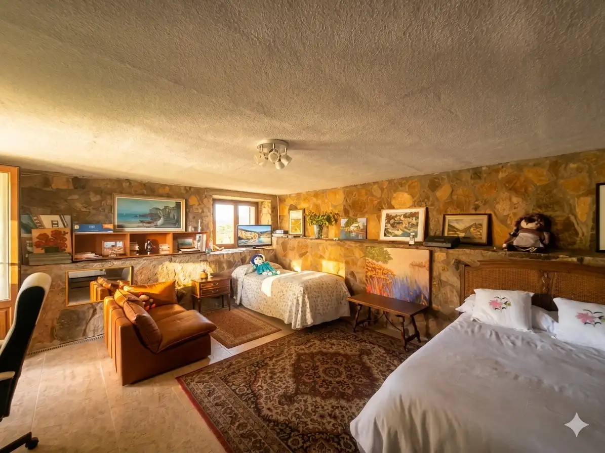 Schlafzimmer von Haus oder Chalet zum Verkauf in Robledo de Chavela mit Heizung, Privatgarten und Terrasse