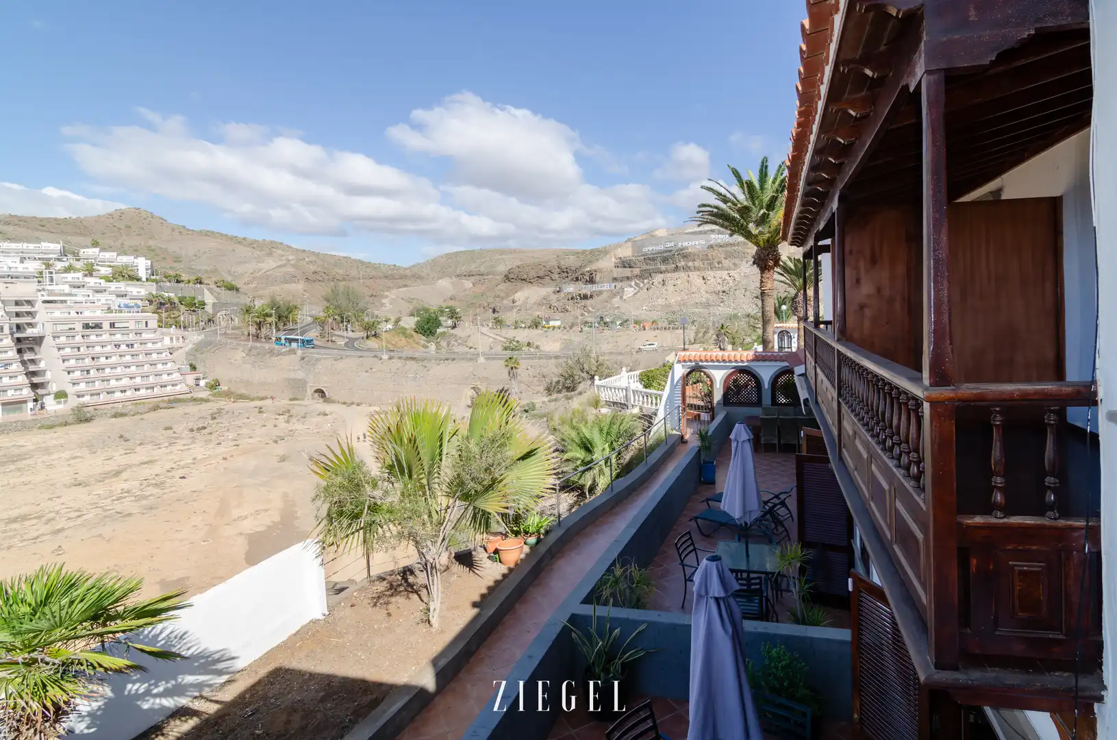 Exterior view of Houses for rent in Mogán  with Terrace, Swimming Pool and Furnished