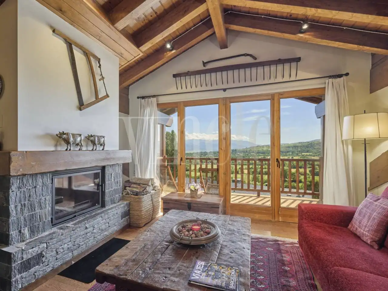 Living room of Duplexes for sale in Puigcerdà  with Heating, Parquet flooring and Terrace