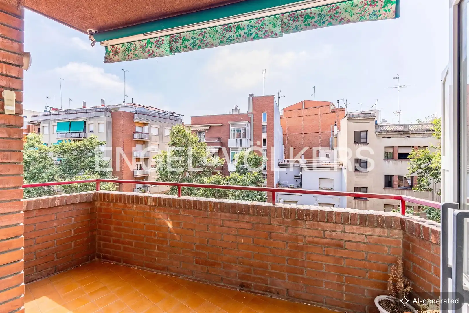 Balcony of Flat for sale in Barcelona  with Air Conditioner, Heating and Furnished