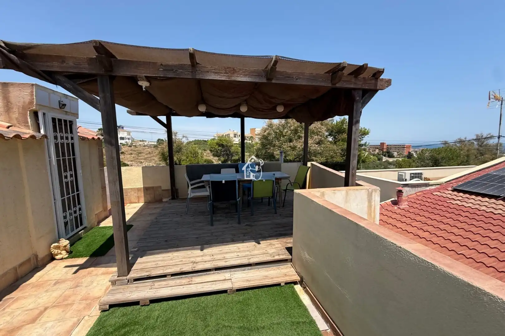Terraza de Casa o chalet de alquiler en Torrevieja con Aire acondicionado, Jardín privado y Terraza