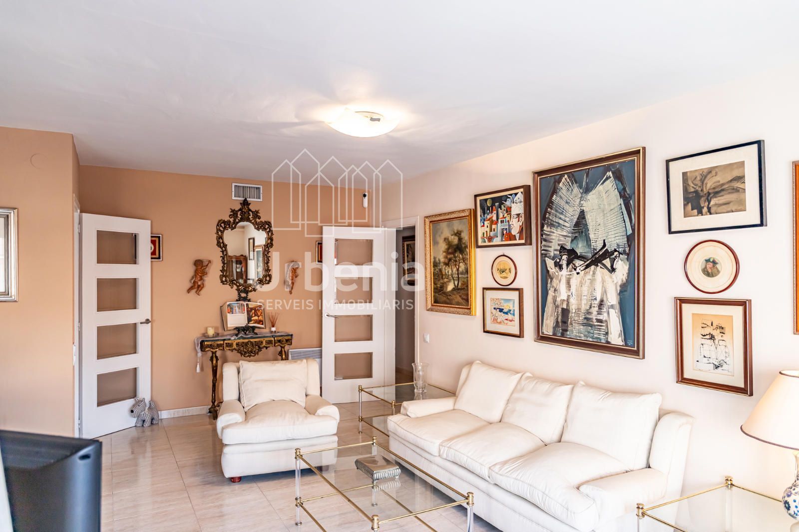 Sala d'estar de Àtic en venda en Mataró amb Aire condicionat, Calefacció i Terrassa