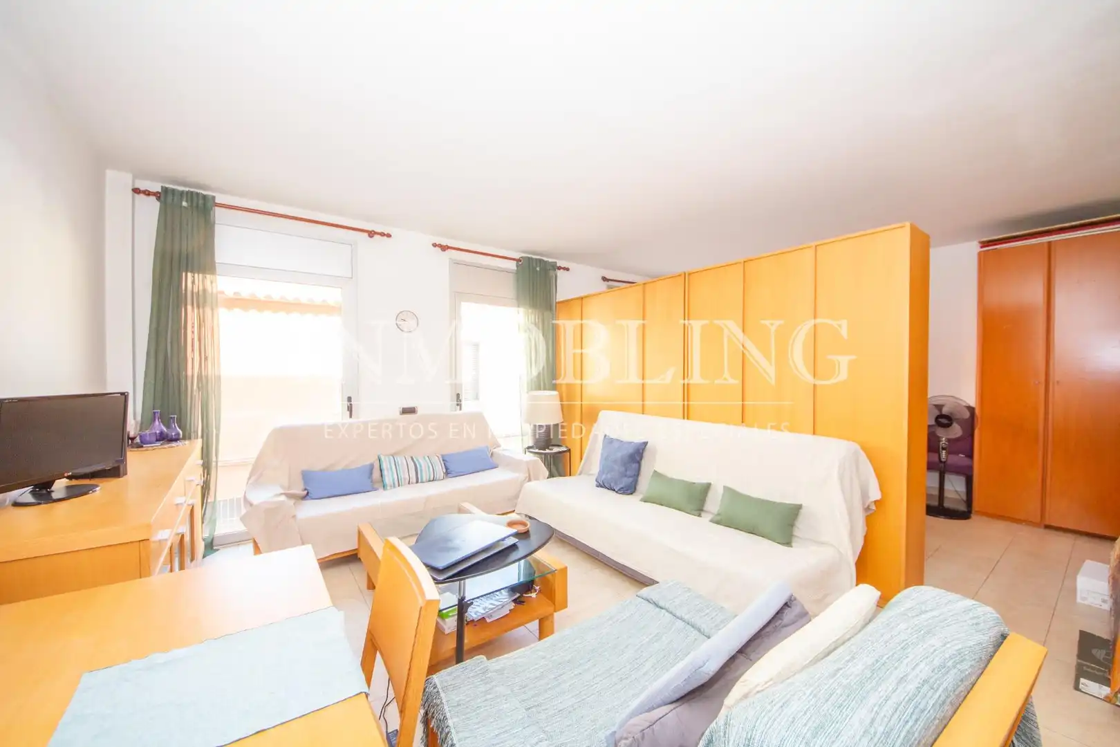 Sala de estar de Piso en venta en Mataró con Amueblado
