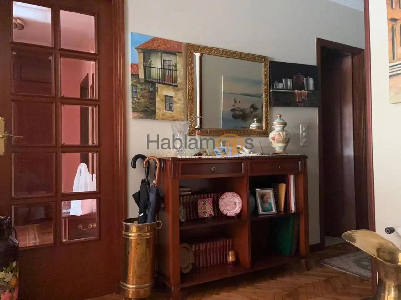 Sala de estar de Piso en venta en Vilagarcía de Arousa con Calefacción, Trastero y Amueblado