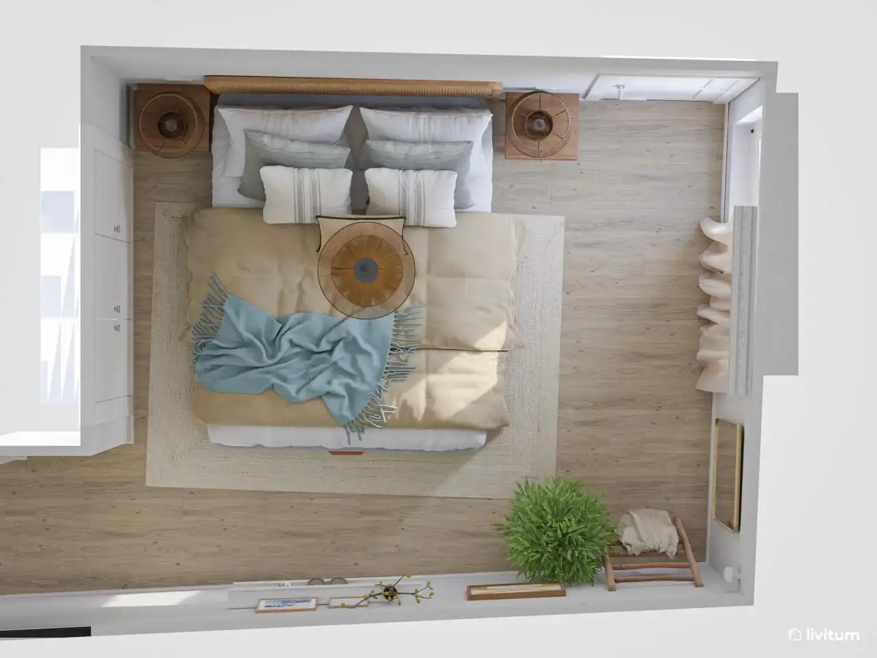 Habitación de Piso de alquiler en Cádiz con Aire acondicionado y Amueblado