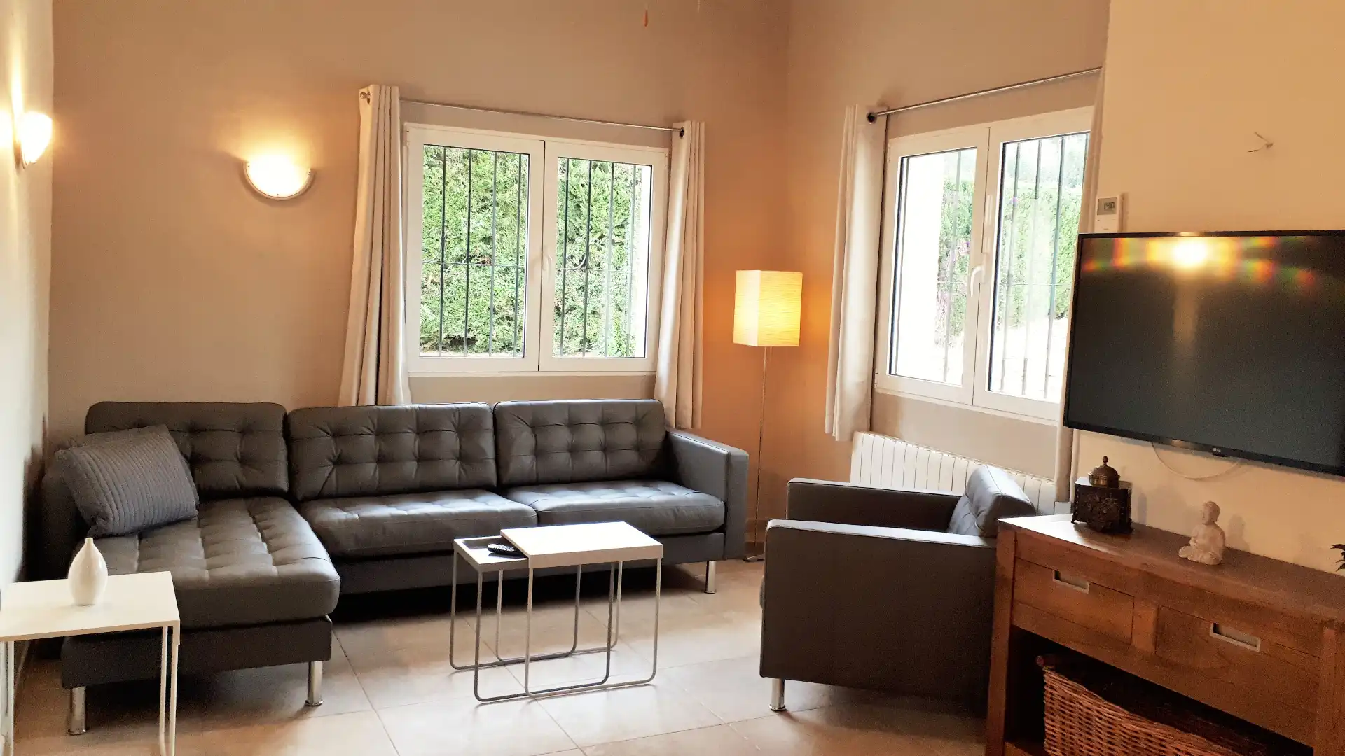 Sala d'estar de Casa o xalet en venda en Benissa amb Aire condicionat, Calefacció i Jardí privat