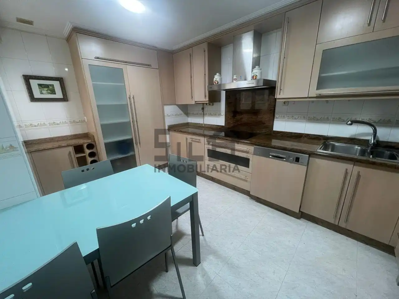 Kitchen of Flat for rent in Ourense Capital   with Heating, Parquet flooring and Furnished