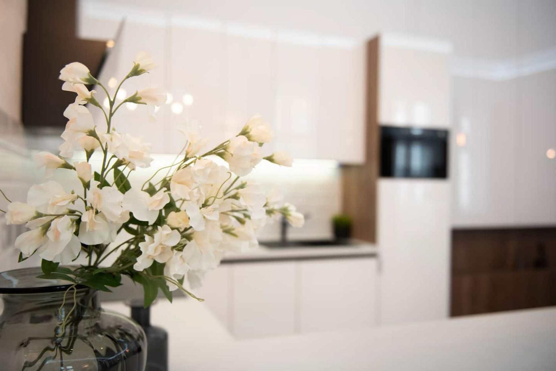 Cuina de Apartament de lloguer en  Madrid Capital amb Aire condicionat