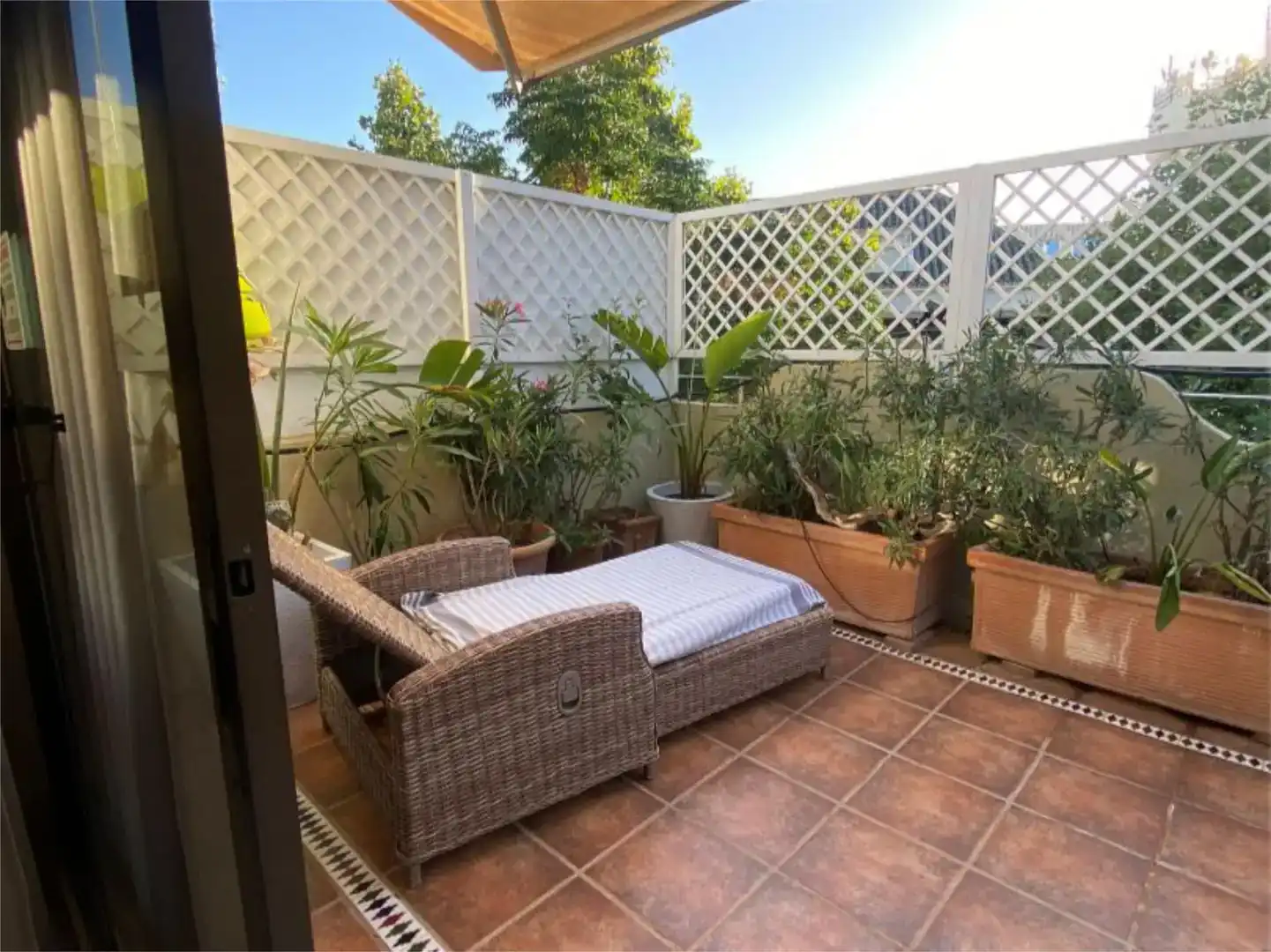 Terrasse von Wohnung zur Miete in Marbella Centro