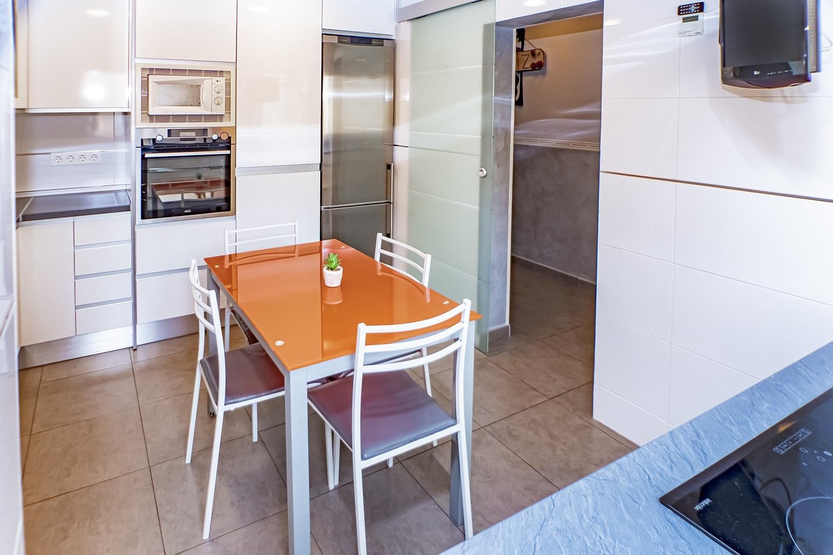 Kitchen of Flat for sale in  Almería Capital  with Air Conditioner, Heating and Terrace
