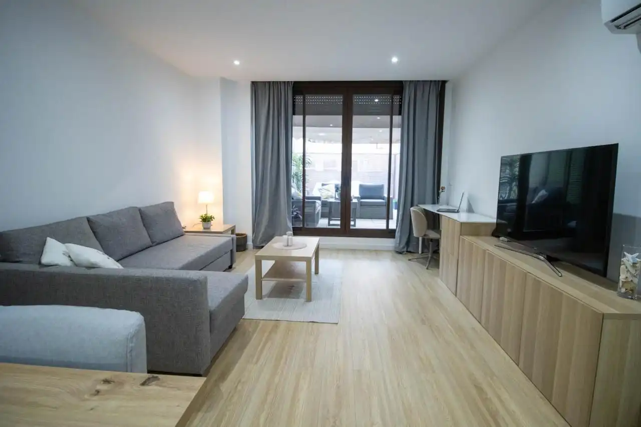 Living room of Flat for rent in Sant Joan d'Alacant  with Air Conditioner and Terrace